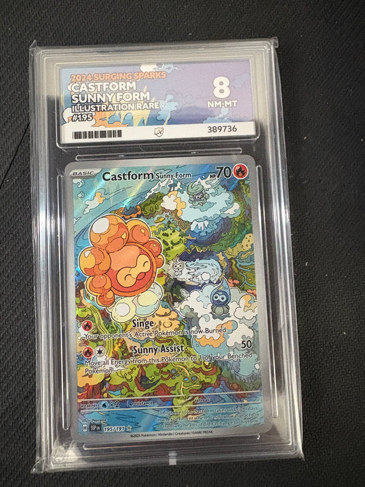 Castform #195 IR ACE 8